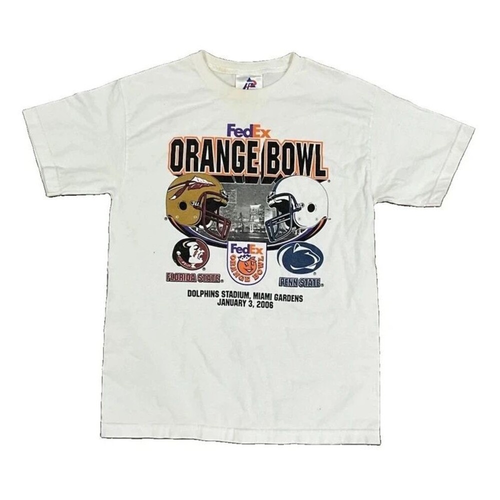 Y2K Florida State Vs Penn State 2006 Orange Bowl Tshirt Size Medium VTG Football